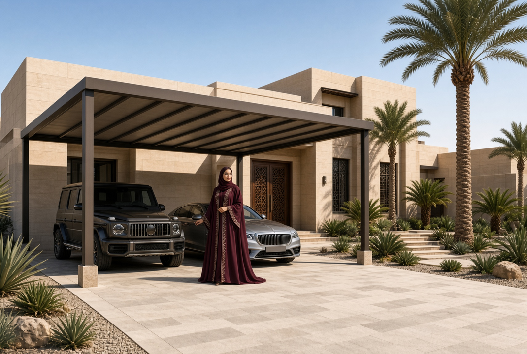 مظلات سيارات منزلية